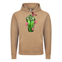Vintage Coffee Western Cactus Cold Frappe Vintage Hoodie - FaDigitalArtStudio