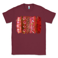 Burgundy Valentine's Day Brushstrokes Classic Tee - RanaPortraitStore