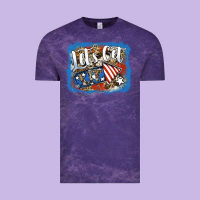 Let's Get Lit Vintage Tee Designed By Jasminsmagicworld