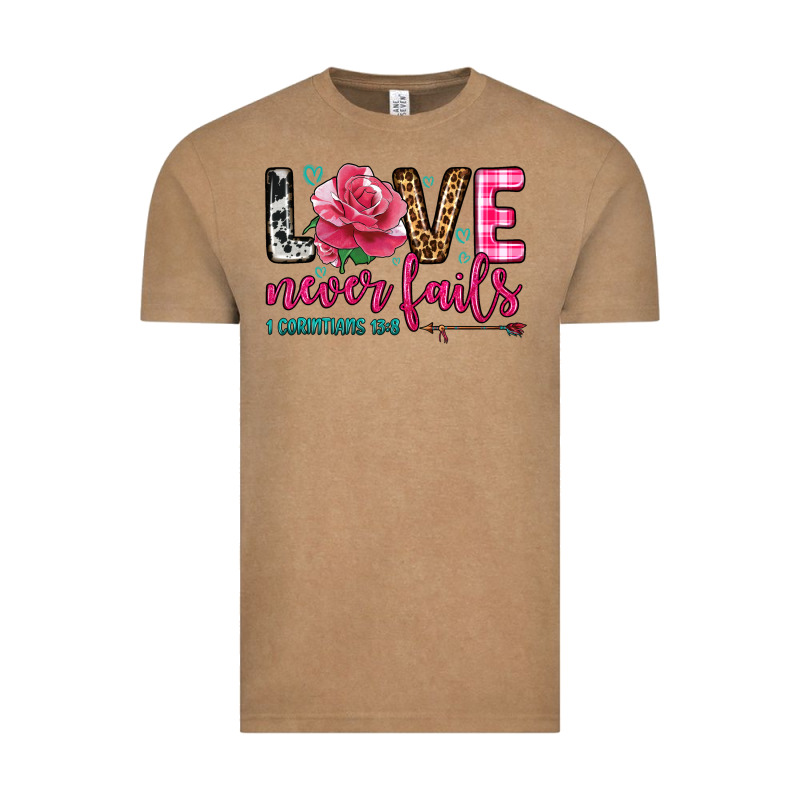 Love Never Fails Vintage Tee by OliviaCreatesArt | Teevron