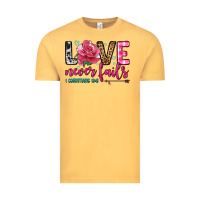 Vintage Mustard love never fails Vintage Tee - OliviaCreatesArt