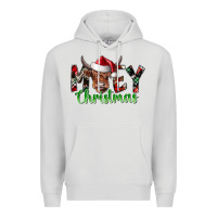Dove Grey moey Christmas Premium Hoodie - CowhideDigitalArt