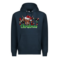 Navy moey Christmas Premium Hoodie - CowhideDigitalArt