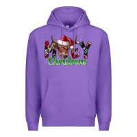 Purple moey Christmas Premium Hoodie - CowhideDigitalArt
