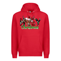 Red moey Christmas Premium Hoodie - CowhideDigitalArt