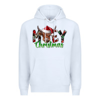 White moey Christmas Premium Hoodie - CowhideDigitalArt