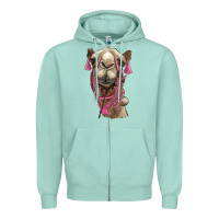 Seafoam camel Zipper Hoodie - BarkalooDesign