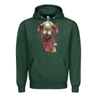 Sports Green camel Zipper Hoodie - BarkalooDesign