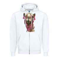 White camel Zipper Hoodie - BarkalooDesign