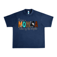 Navy Being a Momma Makes My Life Complete Urban Heavy Tee - CowCowDesign