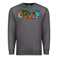 Charcoal Heather born to camp with guitar Premium Sweatshirt - AdoDesignShop