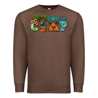 Chestnut born to camp with guitar Premium Sweatshirt - AdoDesignShop