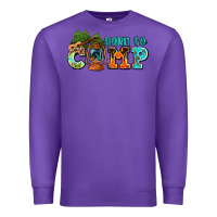 Purple born to camp with guitar Premium Sweatshirt - AdoDesignShop