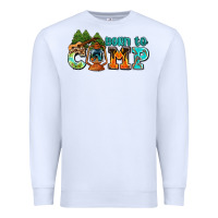 White born to camp with guitar Premium Sweatshirt - AdoDesignShop