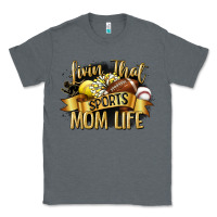 Charcoal Heather livin that sports mom life Classic Tee - CowGirlArtShop