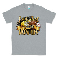 Heather Grey livin that sports mom life Classic Tee - CowGirlArtShop
