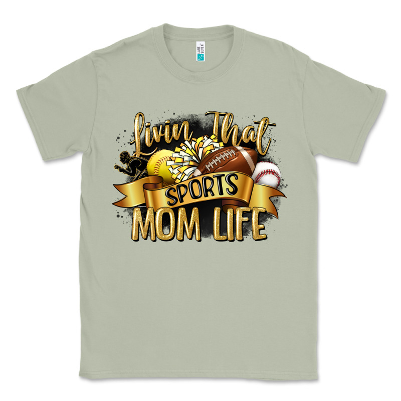 Livin That Sports Mom Life Classic Tee by CowGirlArtShop | Teevron