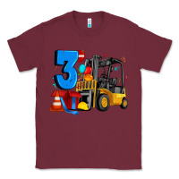 Burgundy forklift birthday three Classic Tee - Artiststas