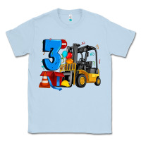 Dusty Blue forklift birthday three Classic Tee - Artiststas