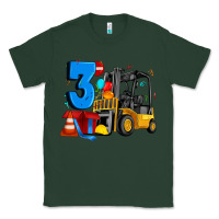 Sports Green forklift birthday three Classic Tee - Artiststas