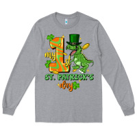 Heather Grey my first st. patricks day Long Sleeve Tee - FaDigitalArtStudio