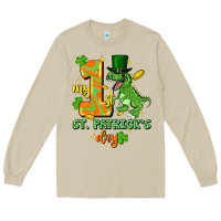 Mushroom my first st. patricks day Long Sleeve Tee - FaDigitalArtStudio