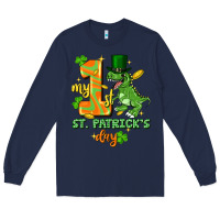 Navy my first st. patricks day Long Sleeve Tee - FaDigitalArtStudio