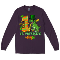 Plum my first st. patricks day Long Sleeve Tee - FaDigitalArtStudio