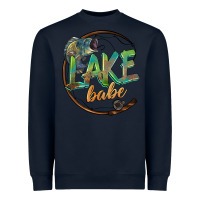 Navy lake babe Heavyweight Sweatshirt - BarkalooDesign