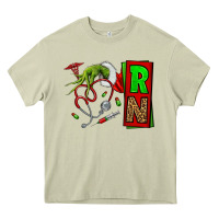 Mossy Christmas Character  Nurse Heavy Core Tee - NancyCooperArtShop