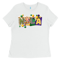 White nola cake mardi gras Ladies Tee - CowGirlArtShop