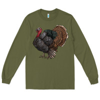Army Green gobble Long Sleeve Tee - RanaPortraitStore