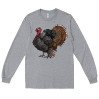 Heather Grey gobble Long Sleeve Tee - RanaPortraitStore