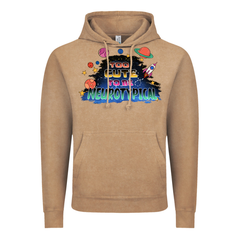 Too Cute To Be Neurotypical Vintage Hoodie by FaDigitalArtStudio | Teevron