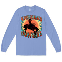 Colony Blue American cowgirl 4th of july Long Sleeve Tee - FaDigitalArtStudio