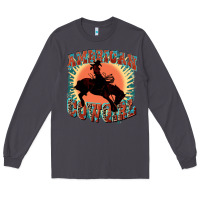 Smoke American cowgirl 4th of july Long Sleeve Tee - FaDigitalArtStudio