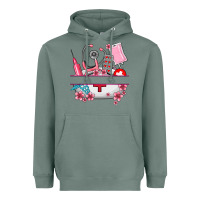 Sage custom name nurse hat and elements Heavyweight Hoodie - AdoDesignShop