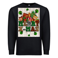 Black merry xmas Premium Sweatshirt - AdoDesignShop