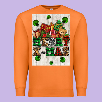 Merry Xmas Premium Sweatshirt Designed By Adodesignshop