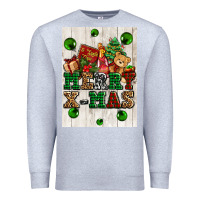 Heather Grey merry xmas Premium Sweatshirt - AdoDesignShop