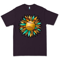 Plum Softball Sunflower Premium Tee - Jasminsmagicworld