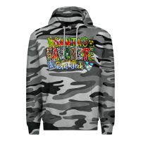 Slate Camo Santa's Favorite Rad Tech Premium Hoodie - CowhideDigitalArt