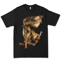 Black Cowboy boots western Premium Tee - HowdyJamesFarm