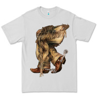 Dove Grey Cowboy boots western Premium Tee - HowdyJamesFarm