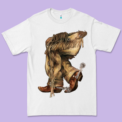Cowboy Boots Western Premium Tee Designed By Howdyjamesfarm