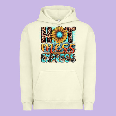 Hot Mess Express Urban Hoodie Designed By Jahusdesignshop
