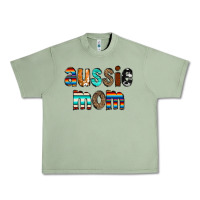 Oil Green Aussie mom Urban Heavy Tee - CowCowDesign