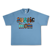 Pebble Blue Aussie mom Urban Heavy Tee - CowCowDesign