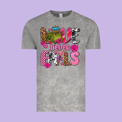 Love Never Fails With Prince Frog  Olivia Vintage Tee Designed By Oliviacreatesart