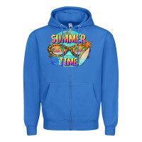 True Royal summer time sunset glasses Zipper Hoodie - BarkalooDesign